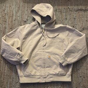 CARHARTT WIP OG ACTIVE JACKET DUSKY BEIGE - MENS SIZE L hooded Authentic - NWOT